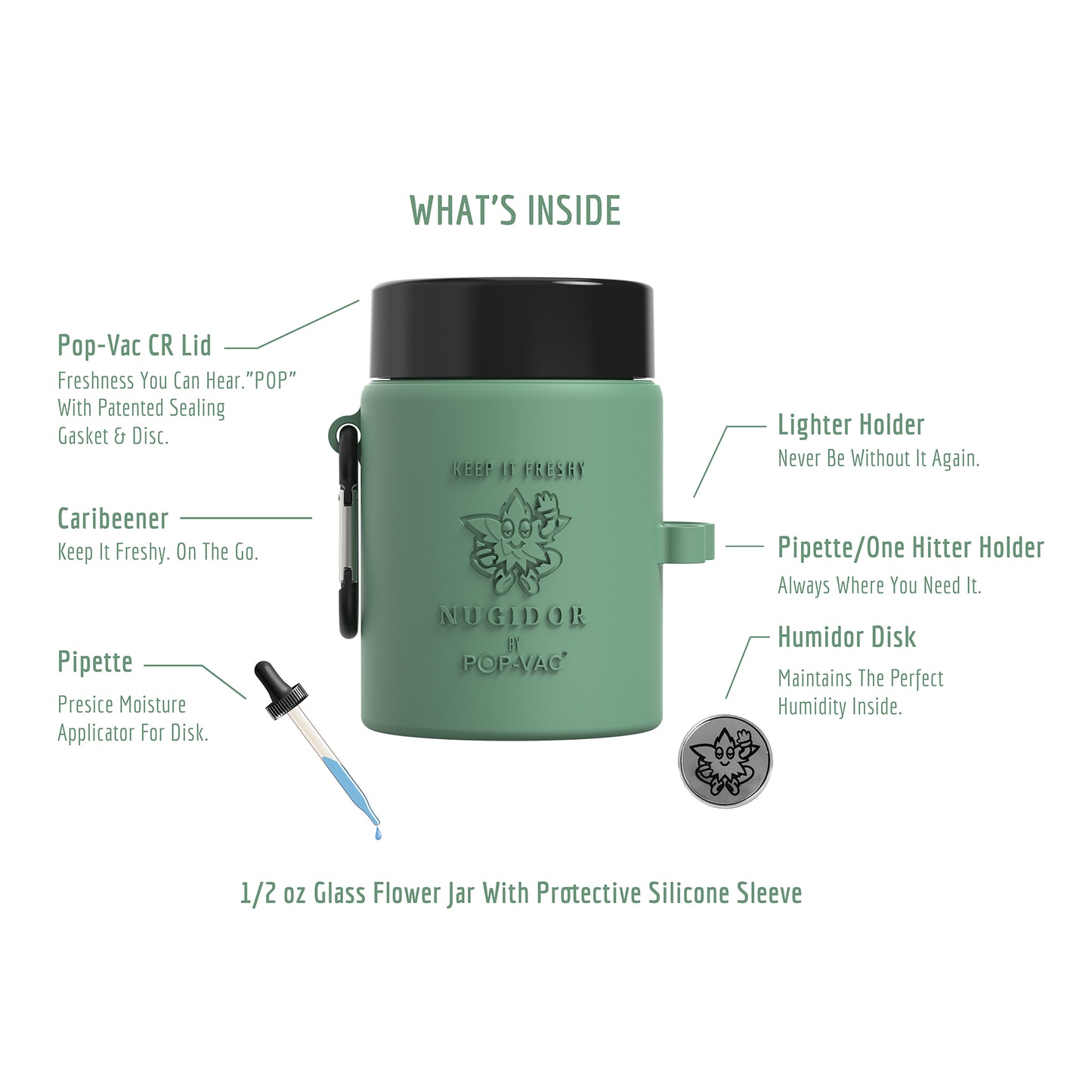 Nugidor - Pop-Vac Stash Jar