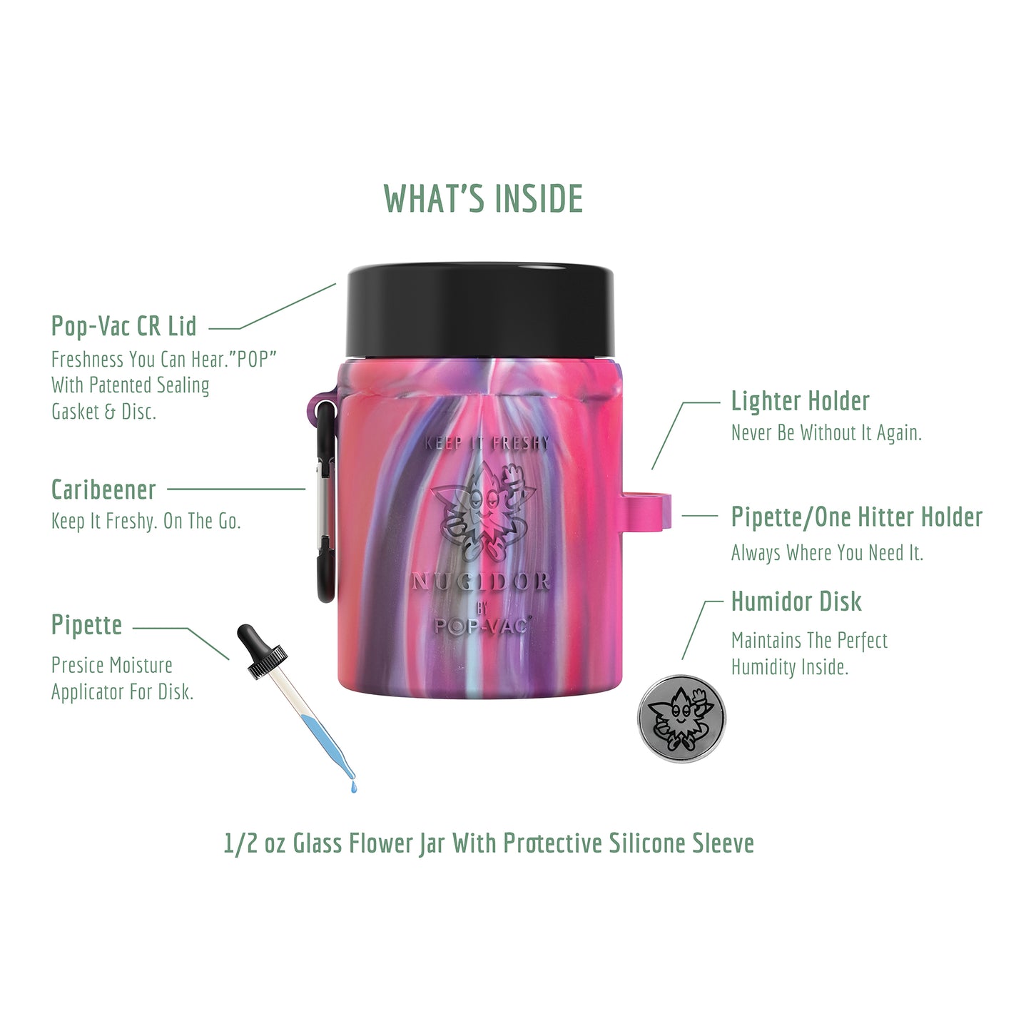Nugidor - Pop-Vac Stash Jar